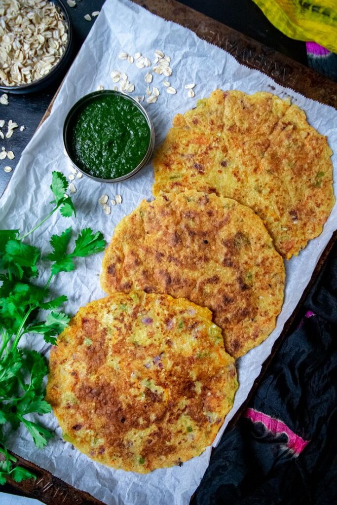 masala oats chilla