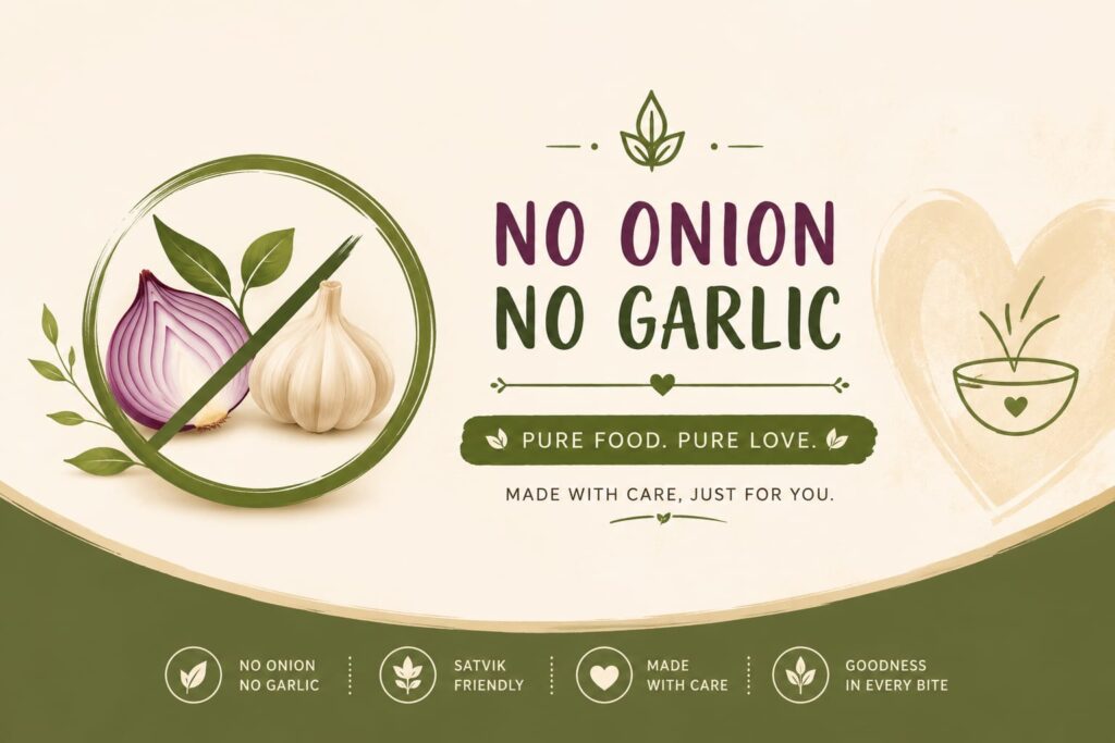 no onion no garlic