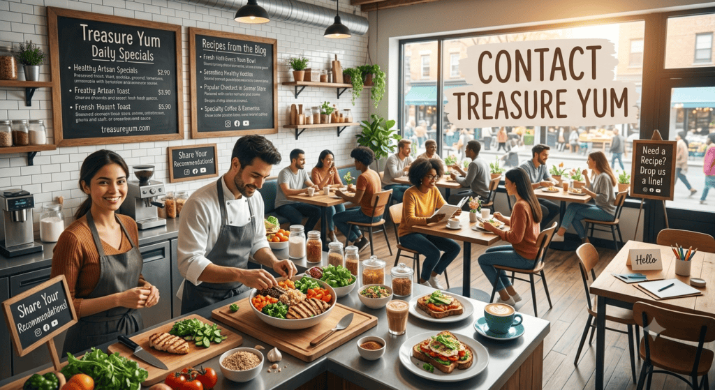 Contact Treasure Yum for food blog recommendations